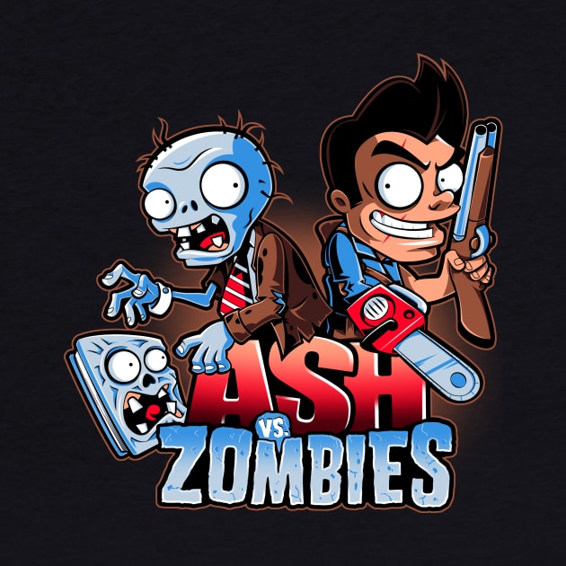 Ash vs Zombies by JayHai